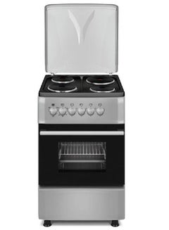 Buy Electric Gas Cooker Size 50x55 cm With 4 Electric Plates GOE5055FRS0 Silver in Saudi Arabia