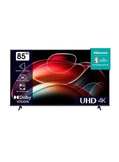 اشتري 85" 4K UHD LED television - Dolby Vision/HDR10+ - Wi-Fi/Bluetooth - Sound 2.0 30W 85A6KS Black في السعودية