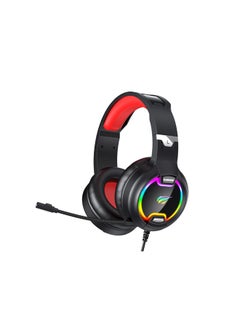 Buy Over-Ear Gaming Headphones Wired Headset With Microphone, RGB LED Light, For PS4 PC Xbox One Laptop in Saudi Arabia