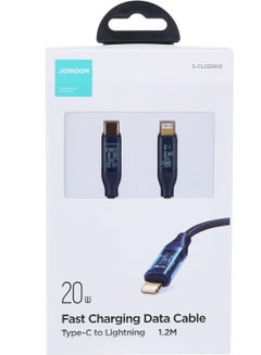 اشتري Cable USB Type C - Lightning PD 20W Data Cable 1.2m S-CL020A12 Blue في مصر