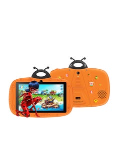 Buy CM75 Kids Android 7 Inch Smart Tablet 4GB RAM 64GB Wi Fi And Bluetooth Orange With Built In Adjustable Stand in Saudi Arabia