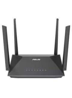Buy RT-AX52 (AX1800) Dual Band WiFi 6 Extendable Router, Instant Guard, Parental Control Scheduling, Built-in VPN, AiMesh Compatible Black in UAE