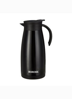 Buy Borosil Vacuum Insulated Stainless Steel Teapot Flask Vacuum Insulated Coffee Pot Black - 1 Ltr black in UAE