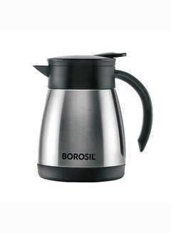 اشتري Borosil Vacuum Insulated Stainless Steel Teapot Flask Vacuum Insulated Coffee Pot - 500 ml silver في الامارات