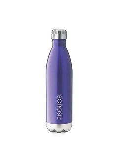 Buy Borosil Vacuum Insulated Copper Coated Inner Trans Bolt Water Bottle, Sports Bottle, Yoga Bottle, Outdoor, Portableleak Proof, Reusable Water Bottle Blue, 500 Ml, Fgbol0500Bl in UAE