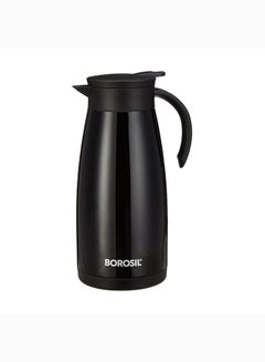 اشتري Borosil Vacuum Insulated Stainless Steel Teapot Flask Vacuum Insulated Coffee Pot Black - 1.5 Ltr black في الامارات