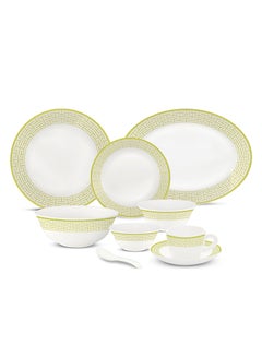 اشتري Larah Plano Opal 50 Pc Dinner Set Zahara Beige في الامارات