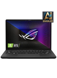 اشتري كمبيوتر محمول للألعاب ROG Zephyrus G14 GA402NU-7161G بشاشة مقاس 14 بوصة، ومعالج AMD Ryzen 7-7735HS/ذاكرة وصول عشوائي سعة 16 جيجابايت/محرك أقراص SSD سعة 1 تيرابايت/بطاقة رسومات NVIDIA GeForce RTX 4050 سعة 6 جيجابايت/نظام تشغيل Windows 11 Home في الامارات