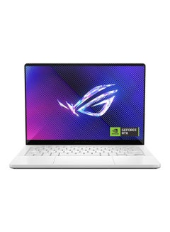 Buy ROG Zephyrus G14 GA403UI-OLED7WPW Gaming Laptop With 14-Inch Display, AMD Ryzen 7-8840HS Processor/16GB RAM/1TB SSD/8GB NVIDIA GeForce RTX 4070 Graphics Card/Windows 11 Pro English/Arabic Platinum White in Saudi Arabia