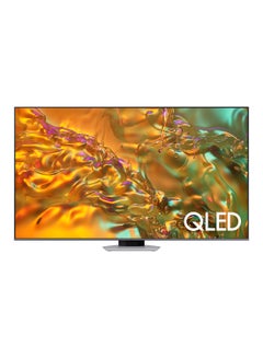 Buy Smart TV, QLED, Q80D, 55 Inch, 2024, NQ4 AI Gen2 Processor, 4K AI Upscaling, Direct Full Array, Tizen OS QA55Q80DAUXZN Eclipse Silver in UAE