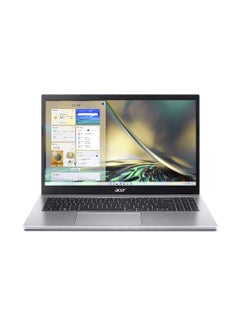 اشتري Aspire 3 A315 59 Laptop With 15.6-Inch FHD Display, Core i3-1215U Processor/8GB RAM/256GB SSD/Intel UHD Graphics/DOS(Without Windows) English/Arabic Silver في السعودية