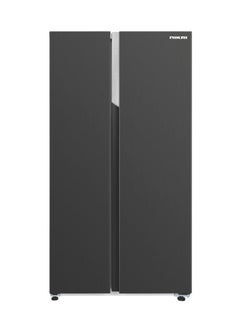 Buy Frost Free Double Door Refrigerator With Power Saving Inverter Compressor Digital Control Panel Silent Operation NRF850SB23KSS Dark Grey in Saudi Arabia