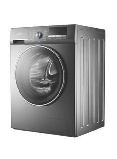 Buy Front Load Washing Machine Signature Series Big Chrome Door Digital Display 8 kg NWM800FN24S Silver Grey in Saudi Arabia