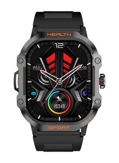 Buy Hulk2 Smartwatch For Men And Women, AMOLED Always On Display Bluetooth Calling Waterproof Fitness Watches Compatible With Android iOS Black in UAE