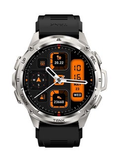 Buy Tank T3 Ultra Smartwatch - 1.43" Amoled Display, GPS, 470mAh ,10 Day Battery Life, 5ATM Water Resistant, 130+ Sports Modes, Heart Rate Monitoring, Sleep Tracking, Rugged Design Silver in Egypt