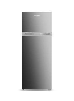 Buy 270L Gross, Double Door Top Mounted Refrigerator With Uniform Air Flow System, De Frost, Powerfull Cooling, Energy Efficient, Adjustable Storage Sloutions 270 L KR-RDC 270IH Inox in UAE