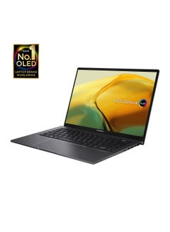 Buy Zenbook 14 OLED UM3406HA-OLEDR7W Laptop With 14-Inch FHD Display, AMD Ryzen 7-8840HS Processor/16GB RAM/1TB SSD/Intel Iris XE Graphics/Windows 11 Home English/Arabic Jade Black in UAE