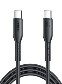Buy JOYROOM SA26-CC3 Flash Charge Series 60W USB-C/Type-C to USB-C/Type-C Fast Charging Data Cable, Cable Length: 1m Black in Egypt