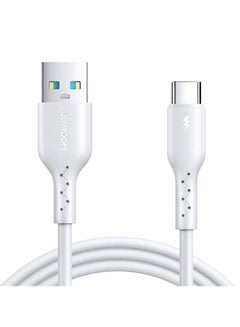 Buy JOYROOM SA26-AC3 Flash Charge Series 3A USB to USB-C / Type-C Fast Charging Data Cable, Cable Length:1m White in Egypt
