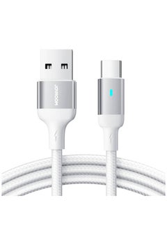 Buy JOYROOM USB CABLE - USB C 3A FOR FAST CHARGING AND DATA TRANSFER A10 SERIES 3M White in Egypt
