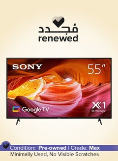 Buy Renewed - 55-Inch Android Smart TV 4K 55X75K Black in UAE