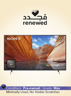 Buy Renewed - 55-Inch Android Smart TV 4K 55X80J Black in UAE