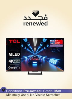 Buy Renewed - 55-Inch Android Smart QLED TV 4K 144Hz 55C739 Black in UAE