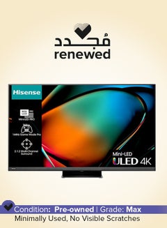 اشتري Renewed - 65-Inch Smart ULED Mini LED TV 4K 144Hz 65U8HQ Black في الامارات