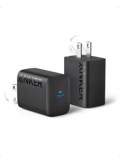 Buy Anker 30W USB-C Charger, Anker 312 Charger with Compact & Foldable Design, 30W Fast Charger for iPhone 15/14/13/12 Series, Samsung S24 / S23, MacBook Air, Pixelbook, iPad Pro, & Mor Black in Egypt