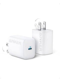 اشتري شاحن Anker 30W USB-C، شاحن Anker 312 بتصميم مدمج وقابل للطي، شاحن سريع 30W لسلسلة iPhone 15/14/13/12، وSamsung S24 / S23، وMacBook Air، وPixelbook، وiPad Pro، والمزيد في مصر