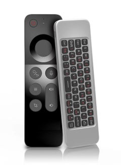 Buy W3 Air Mouse 2.4g Wireless Remote Control | 4-in-1 Air Mouse Gyroscope Smart Voice Remote Control Mini Keyboard For Android Tv Box/For Mac Os/For Linux Silver in UAE