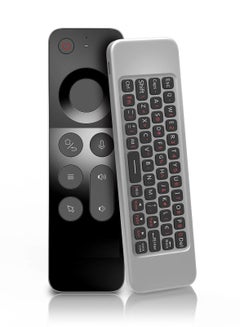 اشتري W3 Air Mouse 2.4g Wireless Remote Control | 4-in-1 Air Mouse Gyroscope Smart Voice Remote Control Mini Keyboard For Android Tv Box/For Mac Os/For Linux Silver في مصر