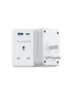 اشتري 3 Out Surge Cube With Master Switch, Spike Guard, 1 Outlet, PD20W And USB, 255 Joules, DSW, Automatic Overload Protection, 3 Yrs Manufacturer Manufacturer White-Platinum Series في الامارات