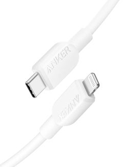 اشتري 310 USB-C To Lightning Cable 0.9M MFi Certified Fast Charging Cable Snow في مصر