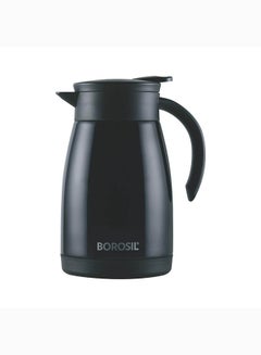 Buy Borosil Vacuum Insulated Stainless Steel Teapot Flask Vacuum Insulated Coffee Pot Black - 750 ml black in UAE