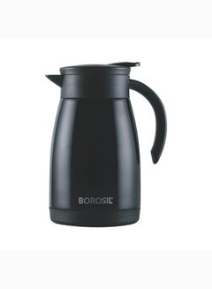 اشتري Borosil Vacuum Insulated Stainless Steel Teapot Flask Vacuum Insulated Coffee Pot Black - 750 ml black في الامارات