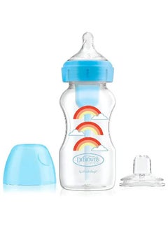 Buy Dr Browns Options+ Feeding Bottle with Sippy Spout 270 ml - Blue in Egypt