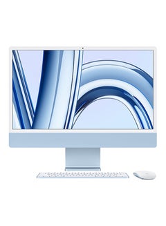 اشتري iMac M3 24-Inch Display, M3 8 Core CPU- 10 Core GPU Processor/24GB RAM/1TB SSD/Intel Iris XE Graphics/macOS English Blue في الامارات