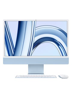 Buy iMac M3 24-Inch Display, M3 8 Core CPU- 10 Core GPU Processor/16GB RAM/512GB SSD/Intel Iris XE Graphics/macOS English/Arabic Blue in UAE