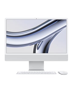Buy iMac M3 24-Inch Display, M3 8 Core CPU- 10 Core GPU Processor/16GB RAM/1TB SSD/Intel Iris XE Graphics/macOS English/Arabic Silver in UAE