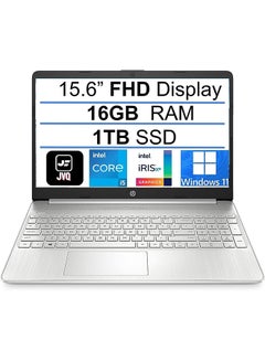 Buy 2022 Newest 15.6-Inch FHD Display, Core i5-1135G7 Processor/16GB RAM/1TB SSD/Intel Iris XE Graphics/Windows 11 English Silver in UAE
