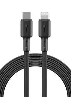 اشتري iPhone Cable 1M USB C to Lightning Fast Charging Cable for iPhone 14/14 Plus/ 14 Pro/14 Pro Max/iPhone 13/12/11/XS/Pro Max /Pro/Mini/SE/ iPad 9 Black في مصر