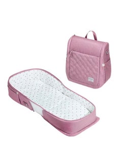 اشتري Portable Folding Baby Bassinet Crib Diaper Bag | Pink في مصر