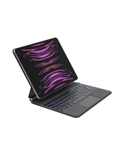 Buy Connect Keyboard Case W/ Magnetic Stand For Apple iPad Pro 12.9 Inch (6/5/4/3 Gen) - 64 Keys, Bluetooth, Backlit, Slim And Lightweight, Auto Wake/Sleep, Long Battery - Arabic Keyboard - Black Black in UAE