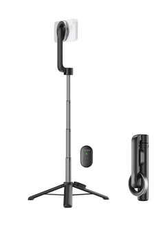 Buy Extendable MagSafe Selfie Stick Stand With Foldable Tripod Stand Built-In Bluetooth Remote Controller Black in Saudi Arabia