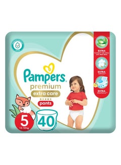 Buy Pampers premium extra care Pants size 5 40Pcs in Egypt