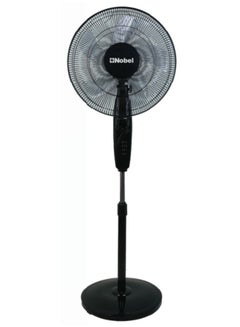 اشتري 16" Fan, 3 Speed, Copper Motor, 5 Polypropylene Blade, 60-Minute Timer, Strong Airflow, Quiet Operation, 1200 RPM, 60W NF170 Black في الامارات