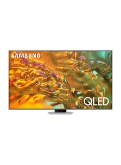 اشتري Smart TV, Big TV, QLED, Q80D, 75 Inch, 2024, International Version NQ4 AI Gen2 Processor,   4K AI Upscaling, Direct Full Array, Tizen OS QA75Q80D Eclipse Silver في الامارات