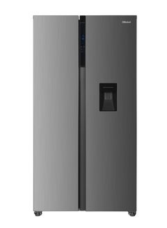 Buy 560L Gross / 518 Capacity Side by Side Refrigerator with Water Dispenser, NoFrost, External Handle, LED Light, Twist Ice Maker, Digital Display,Interior Lights, Automatic NR620WDI Inox in UAE