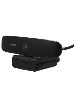 اشتري High Quality Webcam 1080p suitable for Meetings, Video conference, Network - PC-LM5 Black في مصر